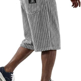 Overton - Corduroy Shorts with Embroidery Detail