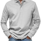 Enoch - Elegant Long Sleeve Polo Shirt
