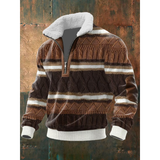 Elias - Fair Isle Yoke Half-Zip Jumper