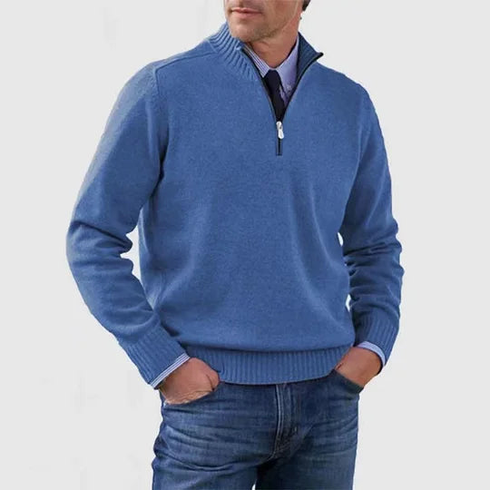 Quincy - Fine Knit Half-Zip Jumper