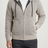 Percival - Lined Hood Zip Cardigan