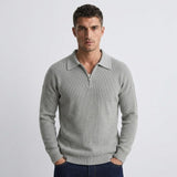 Baxter - Open Collar Polo Jumper