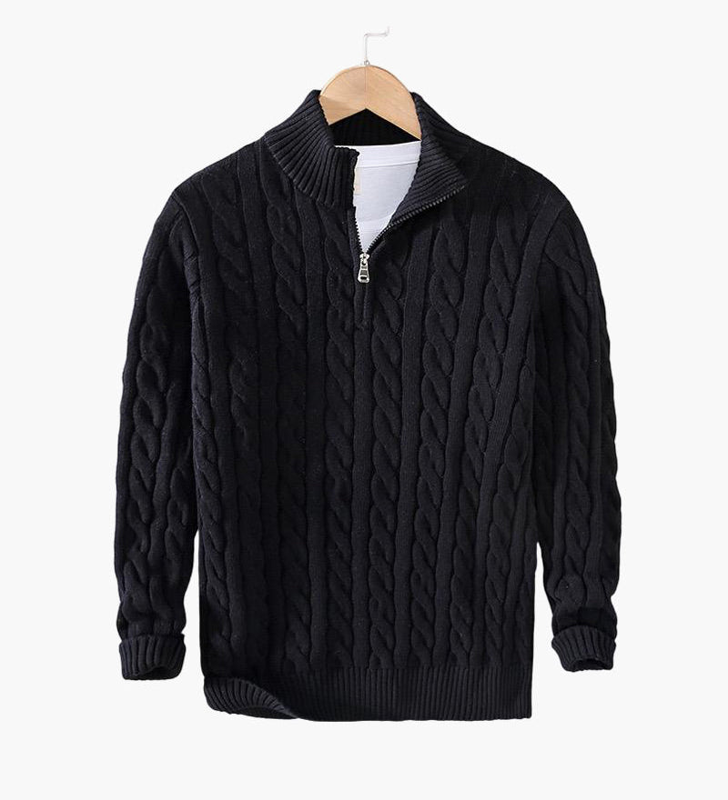 Oakley - Zipped Cable Knit Jumper