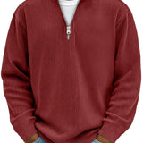 Nelson - Ribbed Half-Zip Jumper