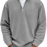 Nelson - Ribbed Half-Zip Jumper