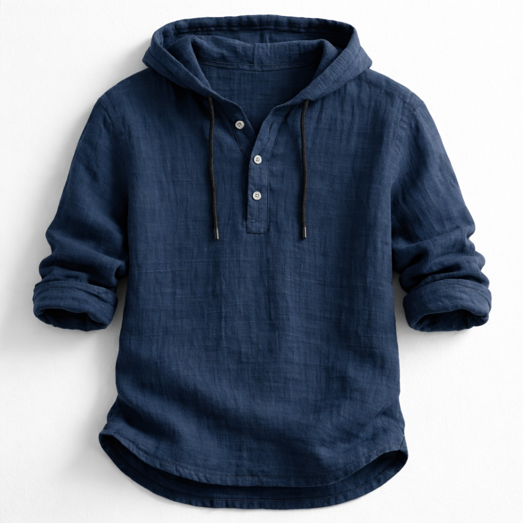 Hayes - Linen Hooded Shirt
