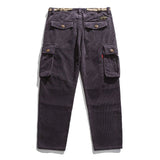 Nigel - Tan Corduroy Cargo Trousers
