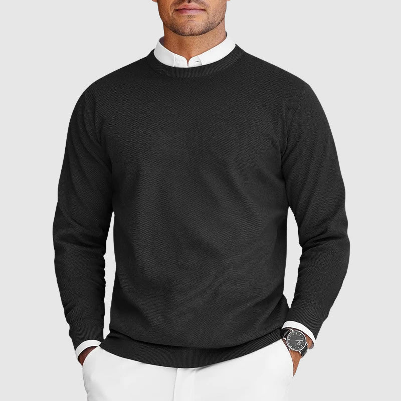 Kenneth - Patterned Crew Neck Jumper