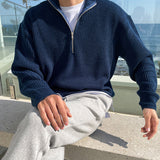 Ambrose - Ribbed Half-Zip Jumper