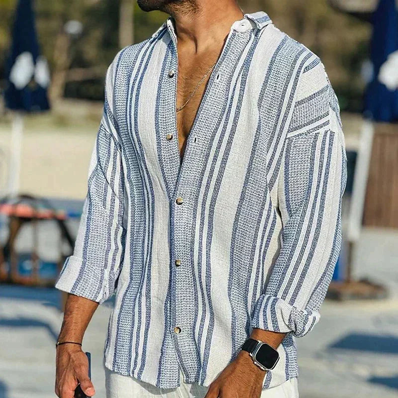 Michael - Striped Linen Shirt