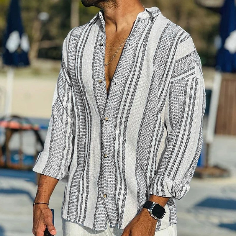 Michael - Striped Linen Shirt
