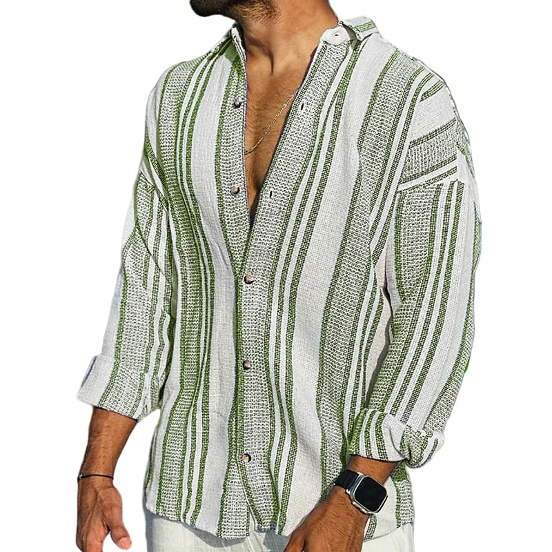 Michael - Striped Linen Shirt