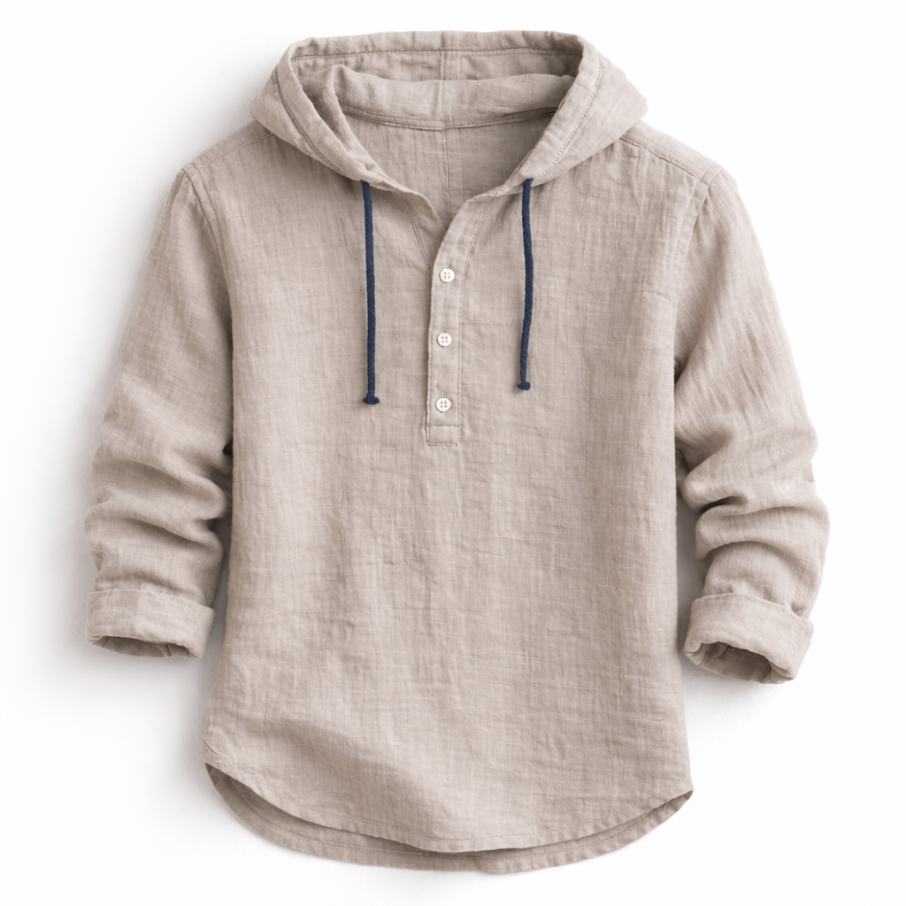 Hayes - Linen Hooded Shirt
