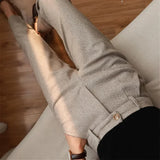 Nathan - Herringbone Tailored Trousers