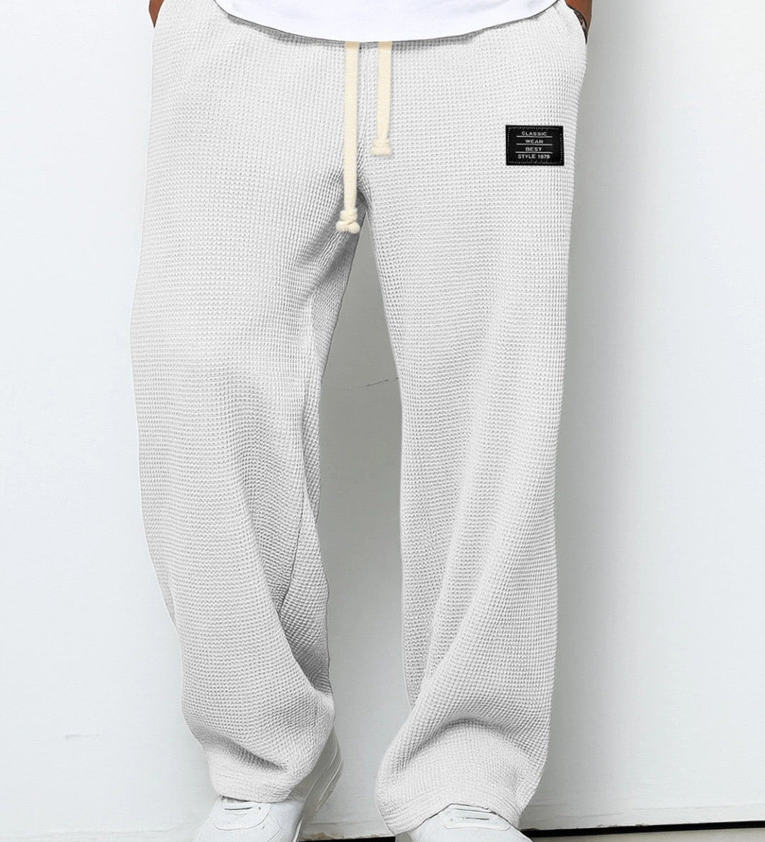 Benedict - Waffle Texture Drawstring Trousers