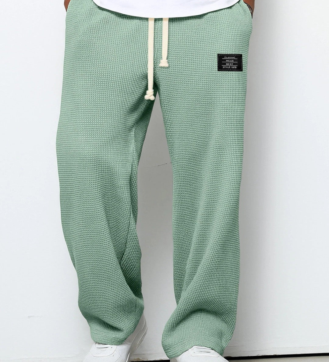 Benedict - Waffle Texture Drawstring Trousers