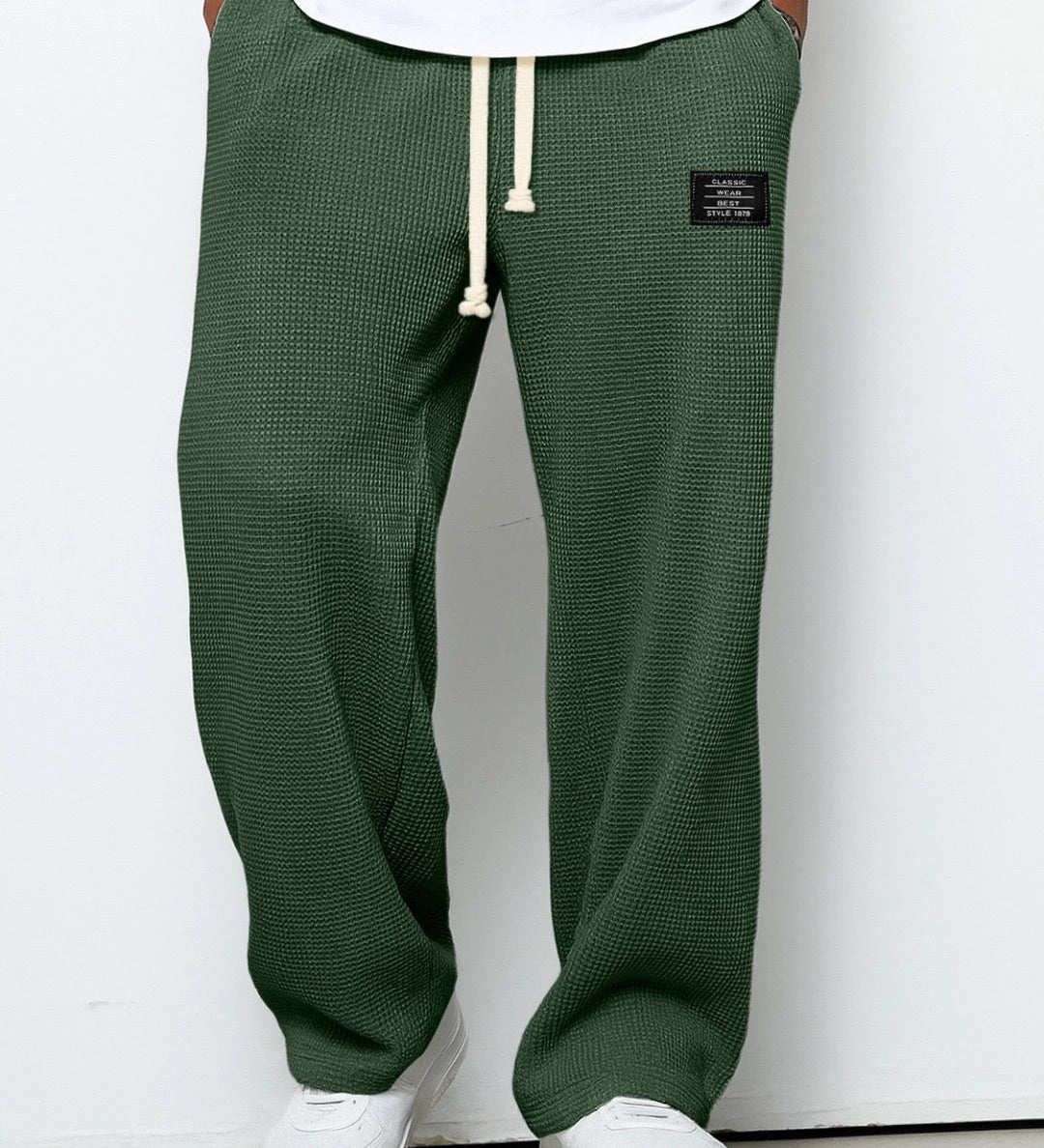 Benedict - Waffle Texture Drawstring Trousers