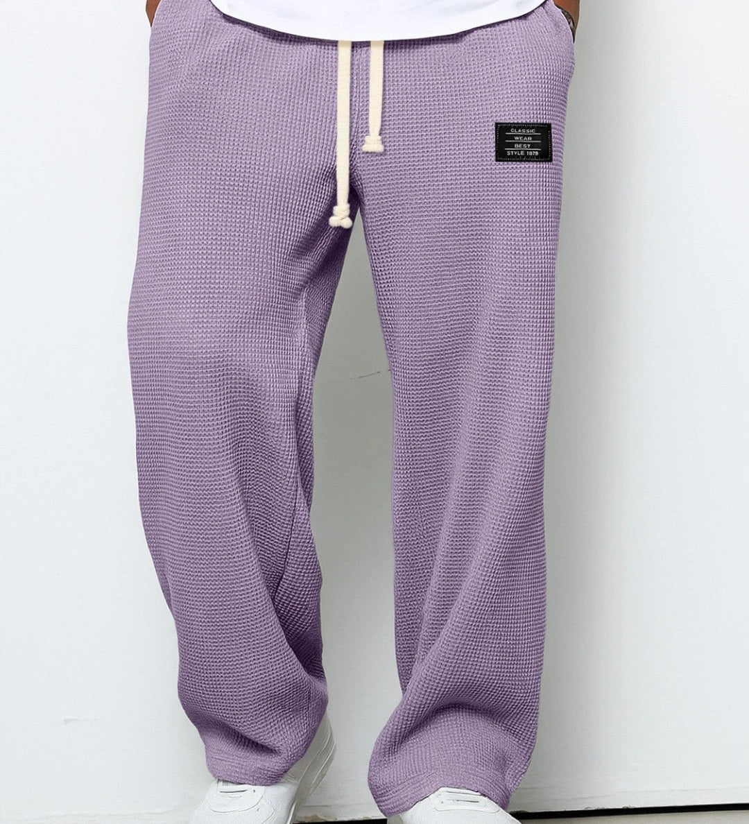 Benedict - Waffle Texture Drawstring Trousers
