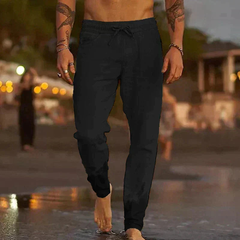 Samuel - Slim Fit Drawstring Trousers