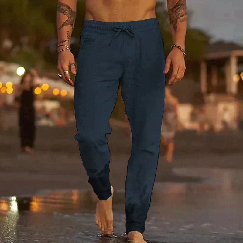 Samuel - Slim Fit Drawstring Trousers