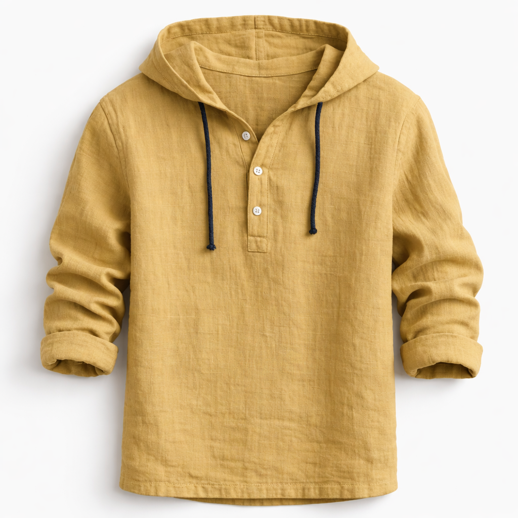 Hayes - Linen Hooded Shirt