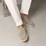 Classic Suède Loafer Light Grey