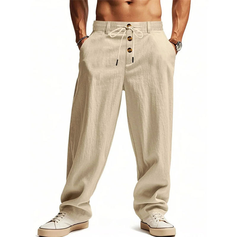 George - Button-Fly Relaxed Trousers