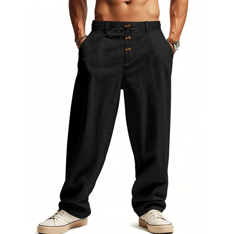 George - Button-Fly Relaxed Trousers