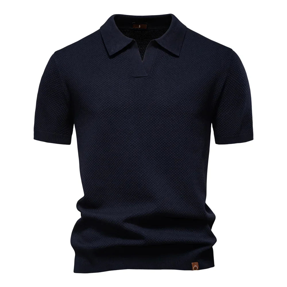 Men's Breathable Fabric Golf Polo Shirt | Refined Summer Casual Essential