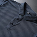 Men's Ice Silk Short Sleeve Polo Shirt | Smooth Breathable Summer Essential