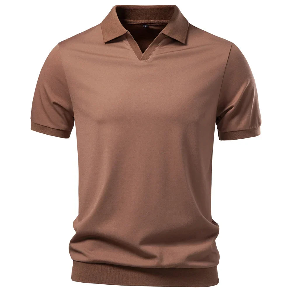 Men's Silky Polo Shirt | Breathable Soft Comfort Design