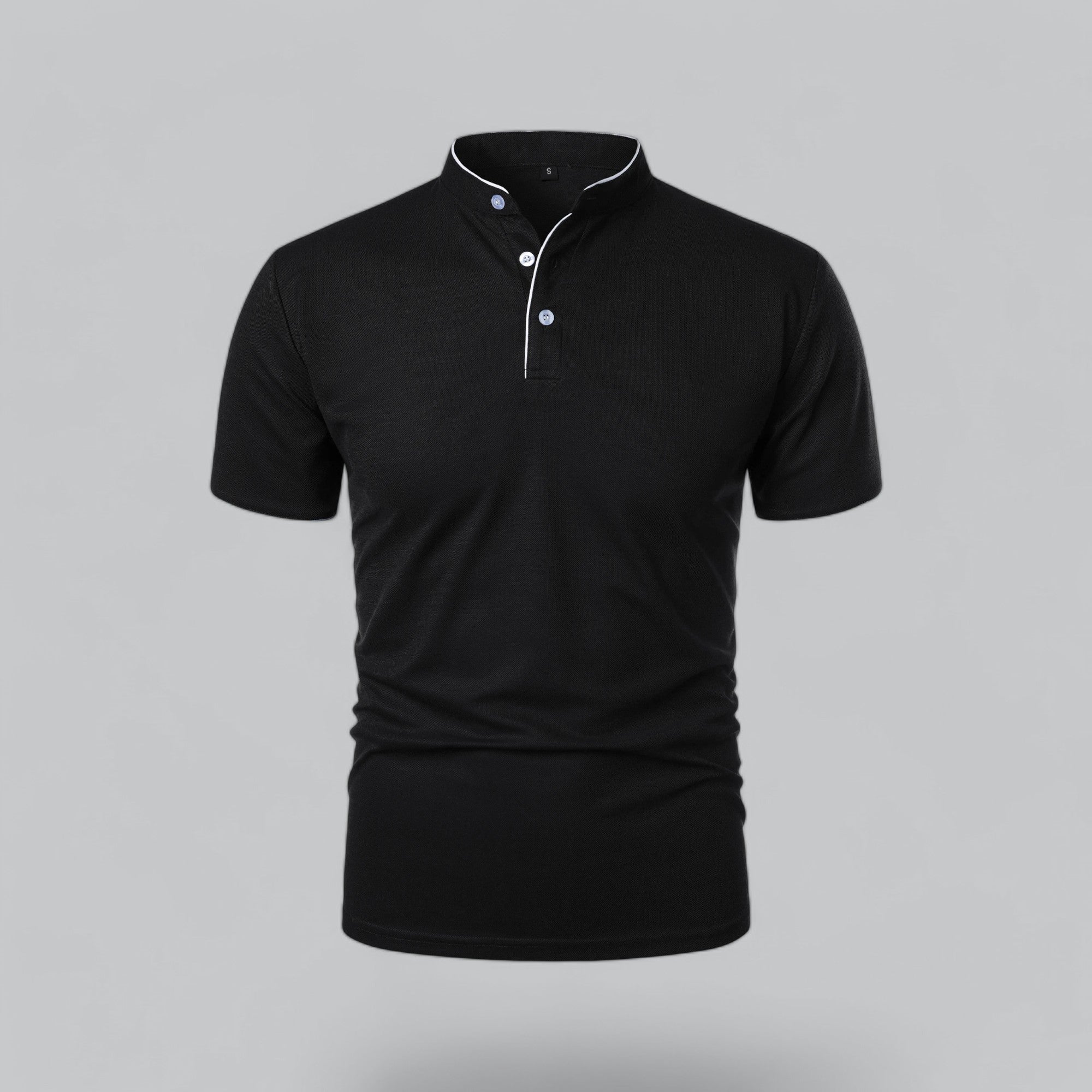 Dalton - Collarless Polo Shirt