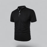 Dalton - Collarless Polo Shirt