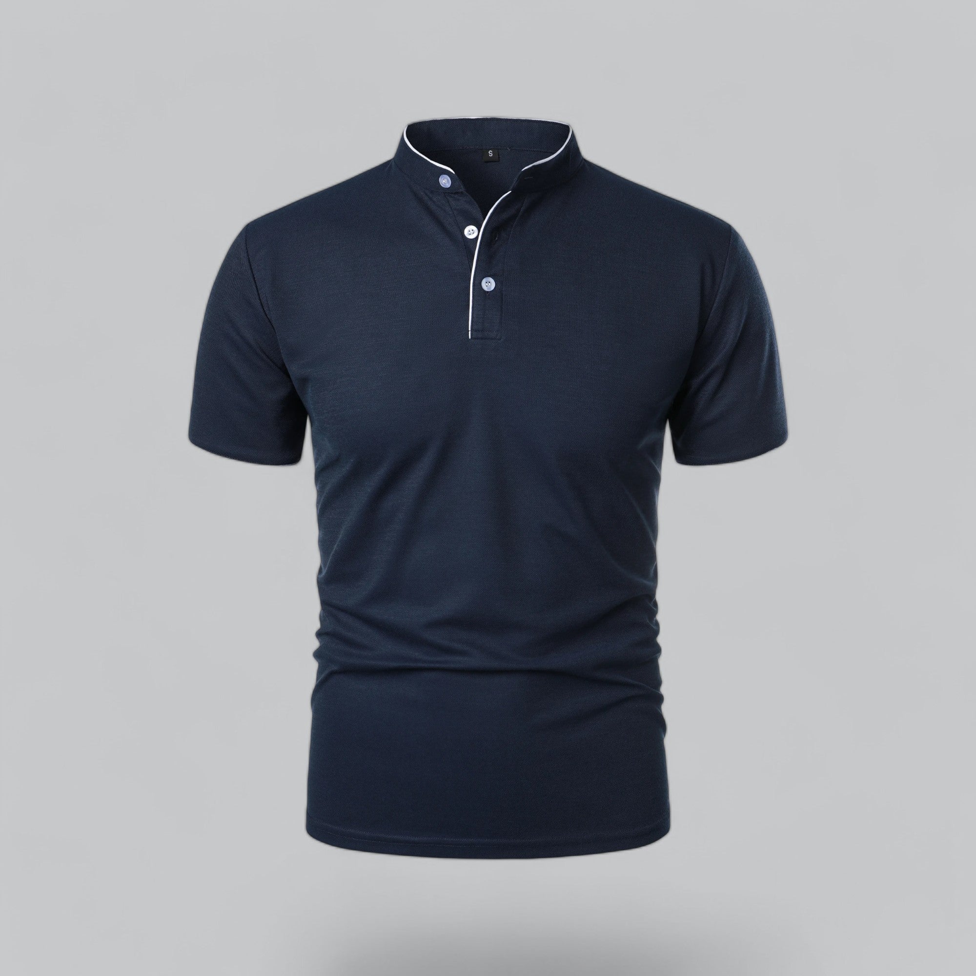 Dalton - Collarless Polo Shirt