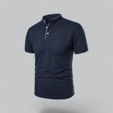 Dalton - Collarless Polo Shirt