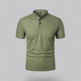 Dalton - Collarless Polo Shirt