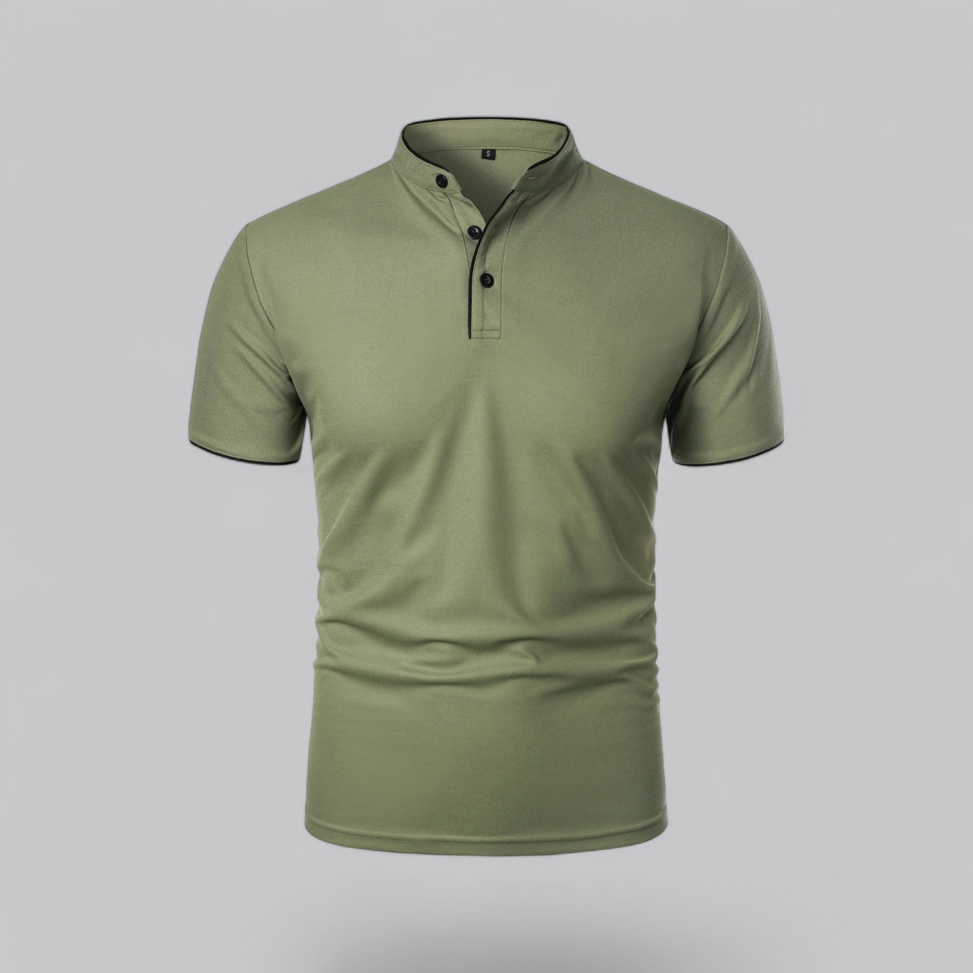Dalton - Collarless Polo Shirt