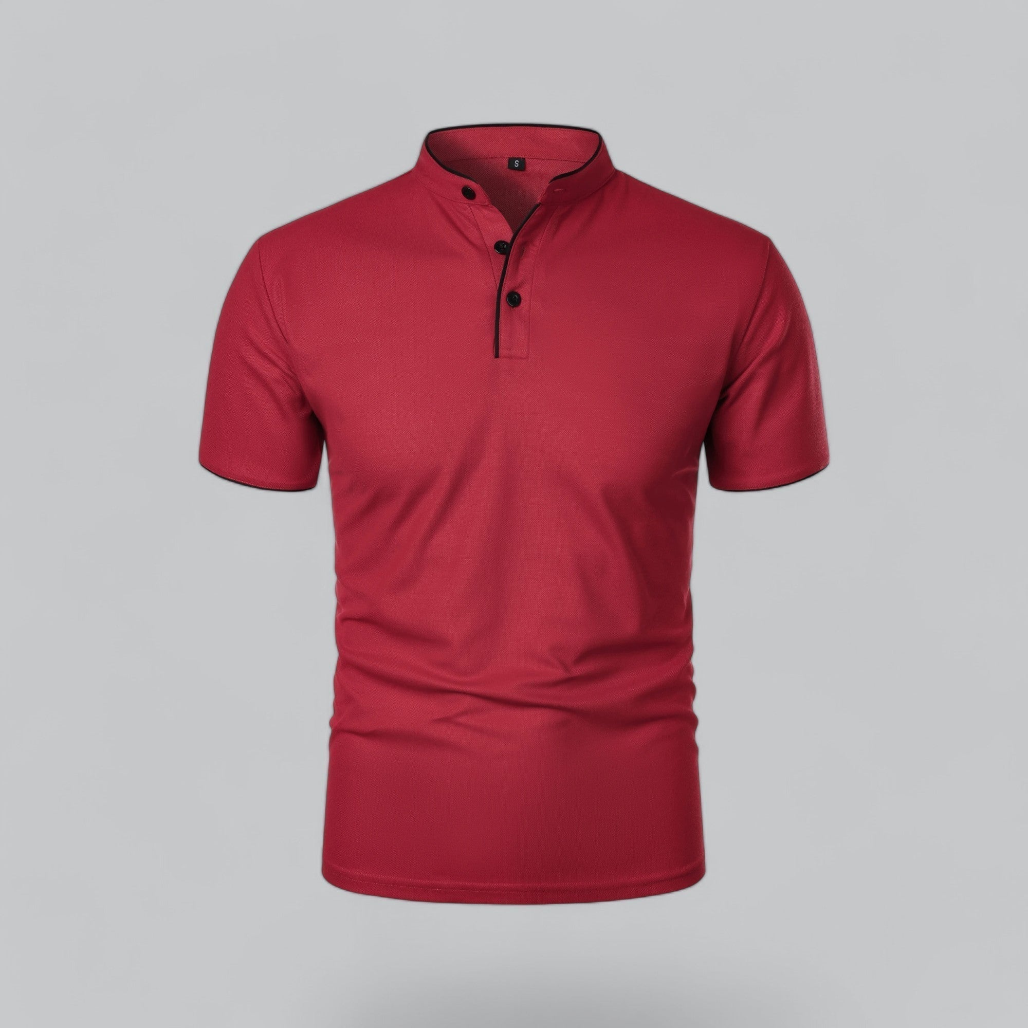Dalton - Collarless Polo Shirt