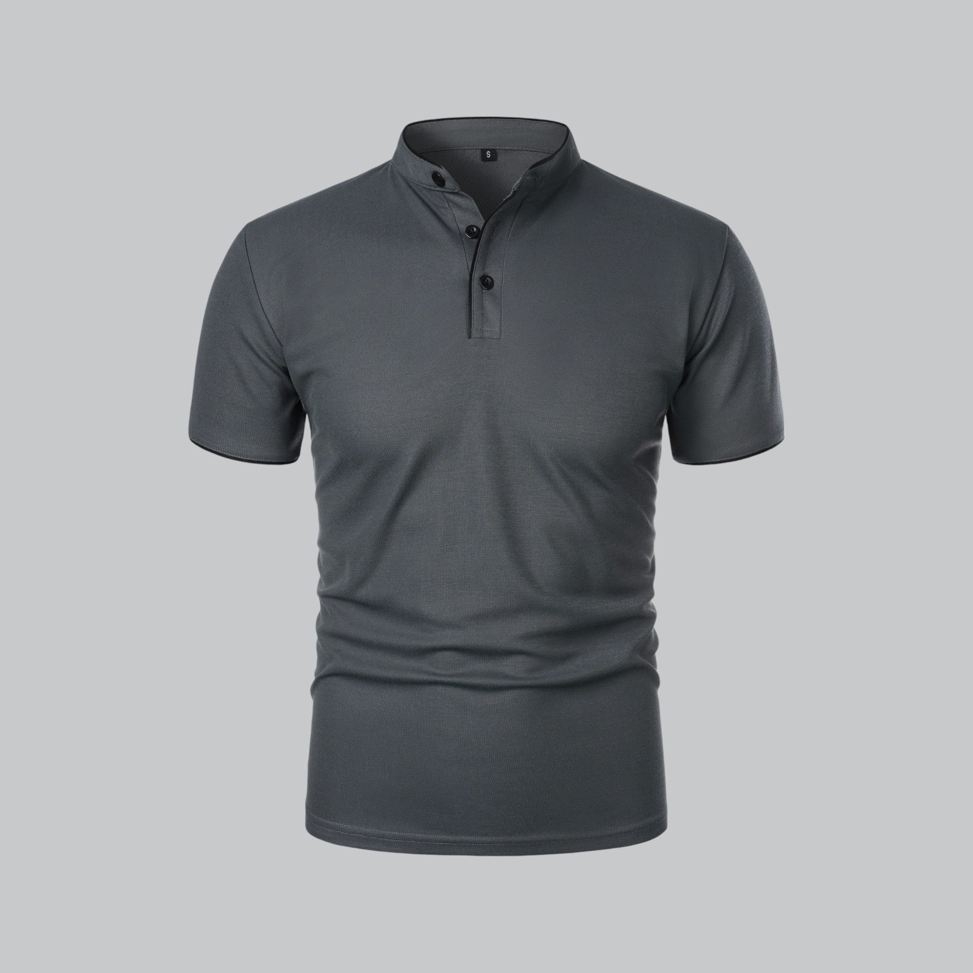 Dalton - Collarless Polo Shirt