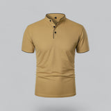 Dalton - Collarless Polo Shirt