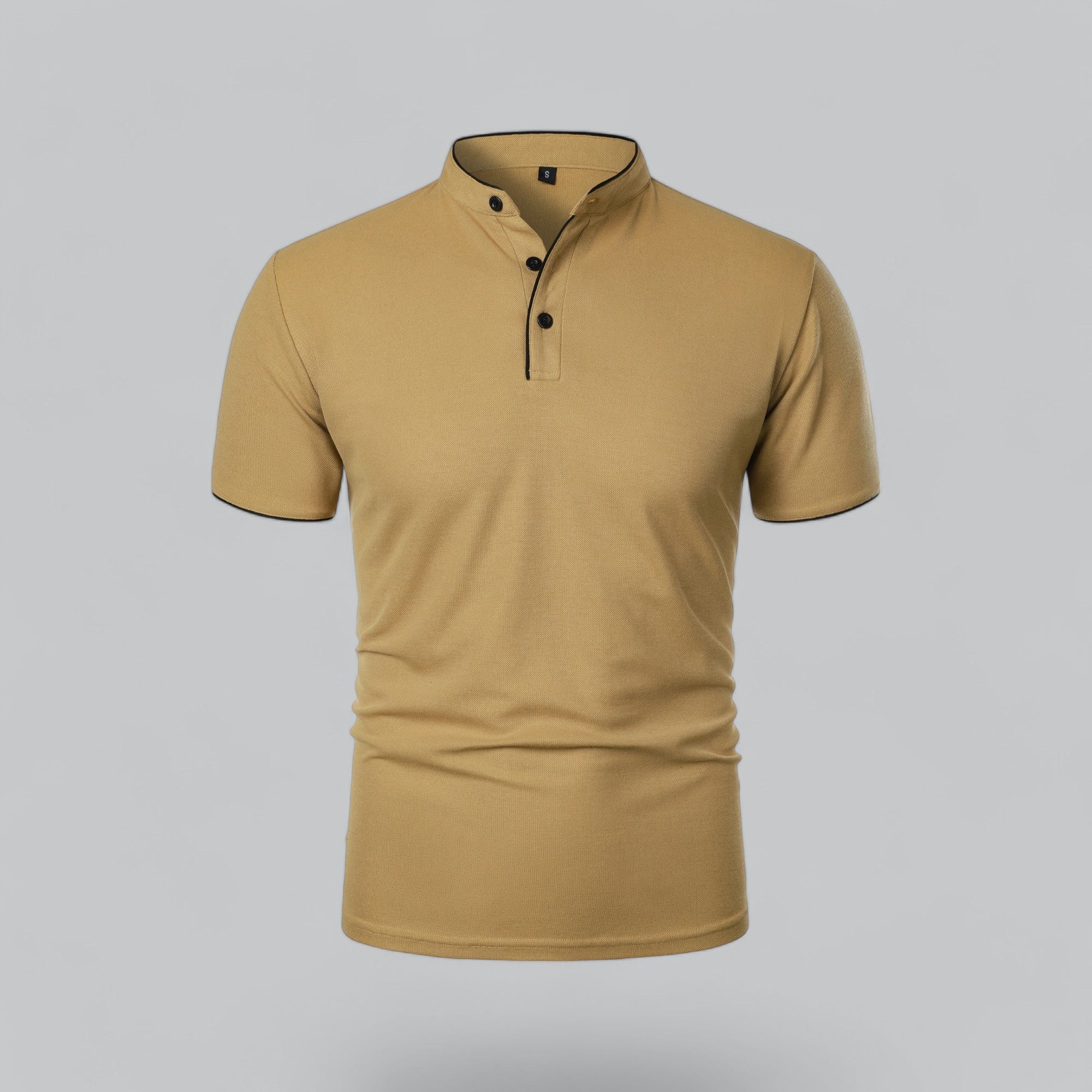 Dalton - Collarless Polo Shirt