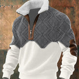 Elias - Fair Isle Yoke Half-Zip Jumper