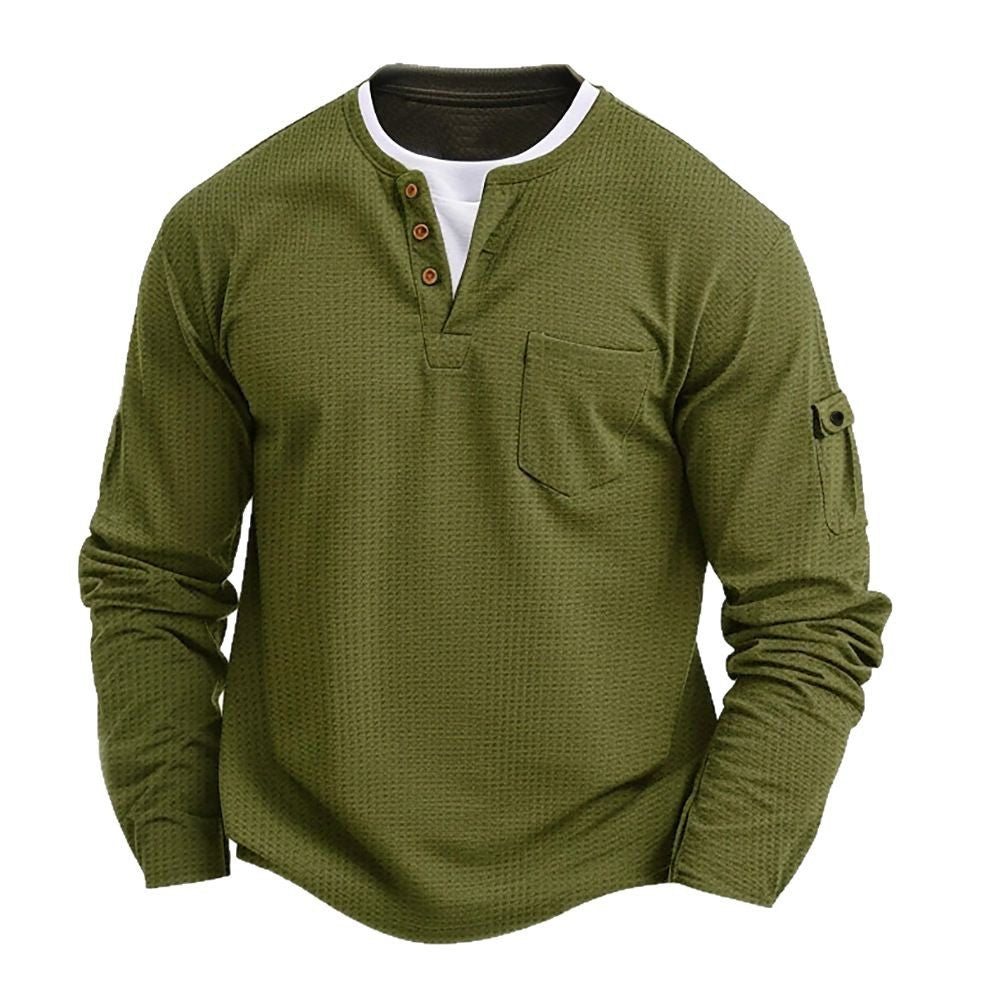 Fraser - Textured Henley Top