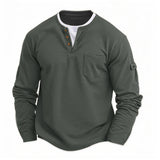 Fraser - Textured Henley Top