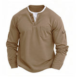 Fraser - Textured Henley Top