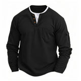 Fraser - Textured Henley Top