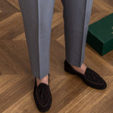 Hubert - Classic High-Waist Buckle Trousers