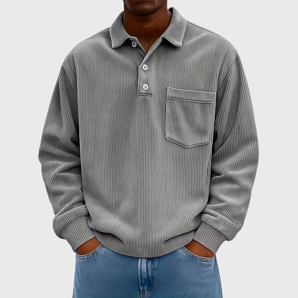 Hollis - Long Sleeve Drawstring Shirt