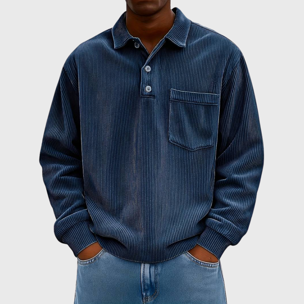Hollis - Long Sleeve Drawstring Shirt
