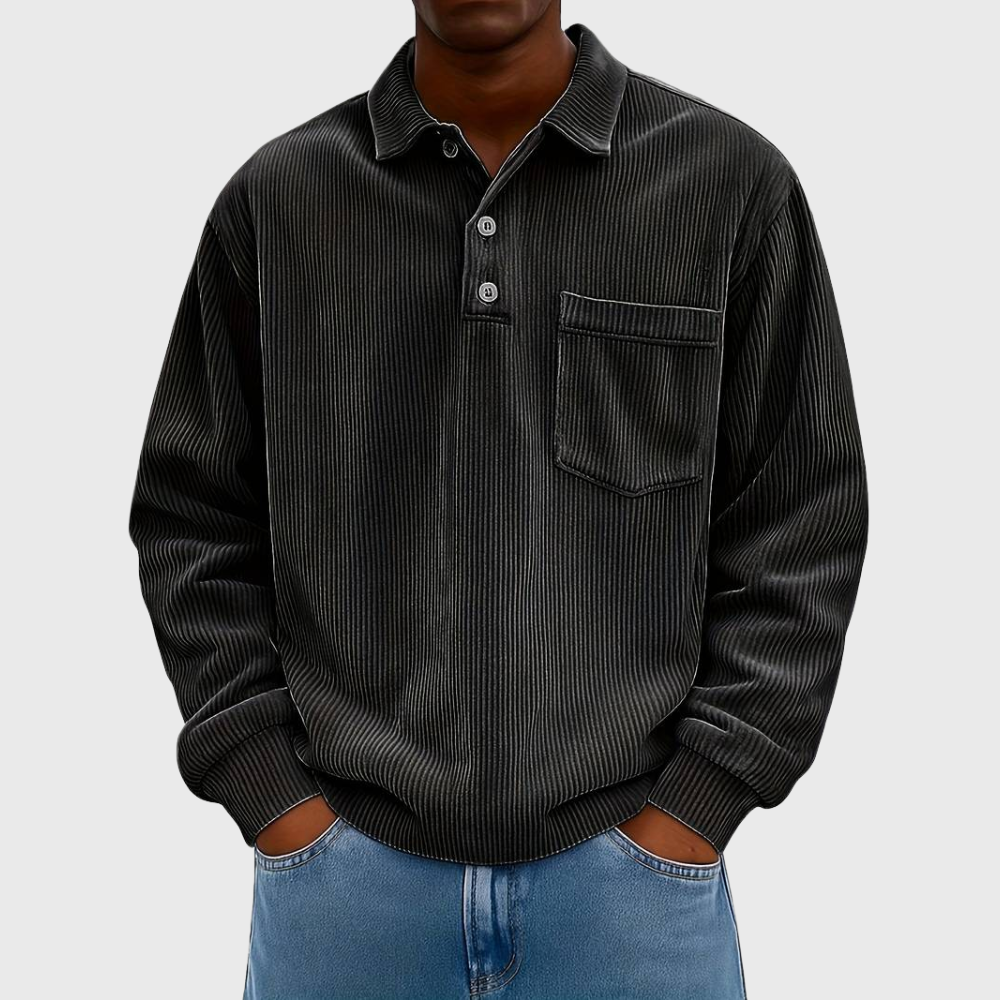 Hollis - Long Sleeve Drawstring Shirt